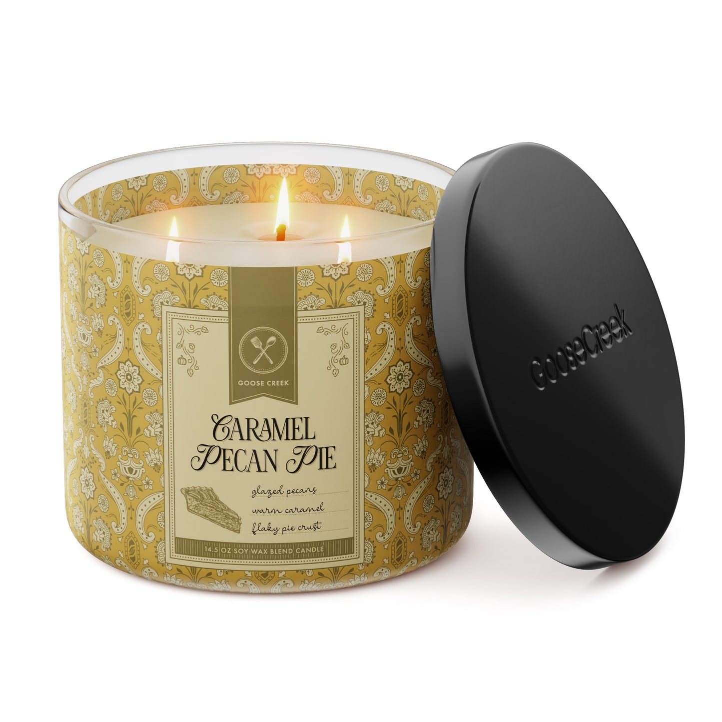 Caramel Pecan Pie 3-Wick Candle