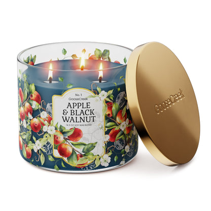 Apple & Black Walnut 3-Wick Candle