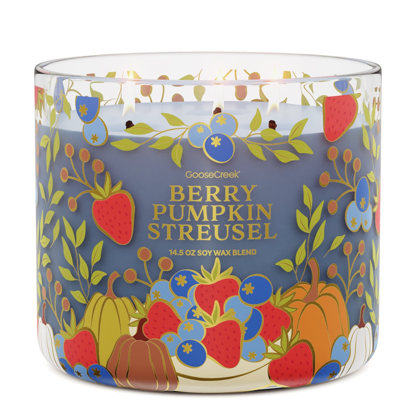 Berry Pumpkin Streusel 3-Wick Candle