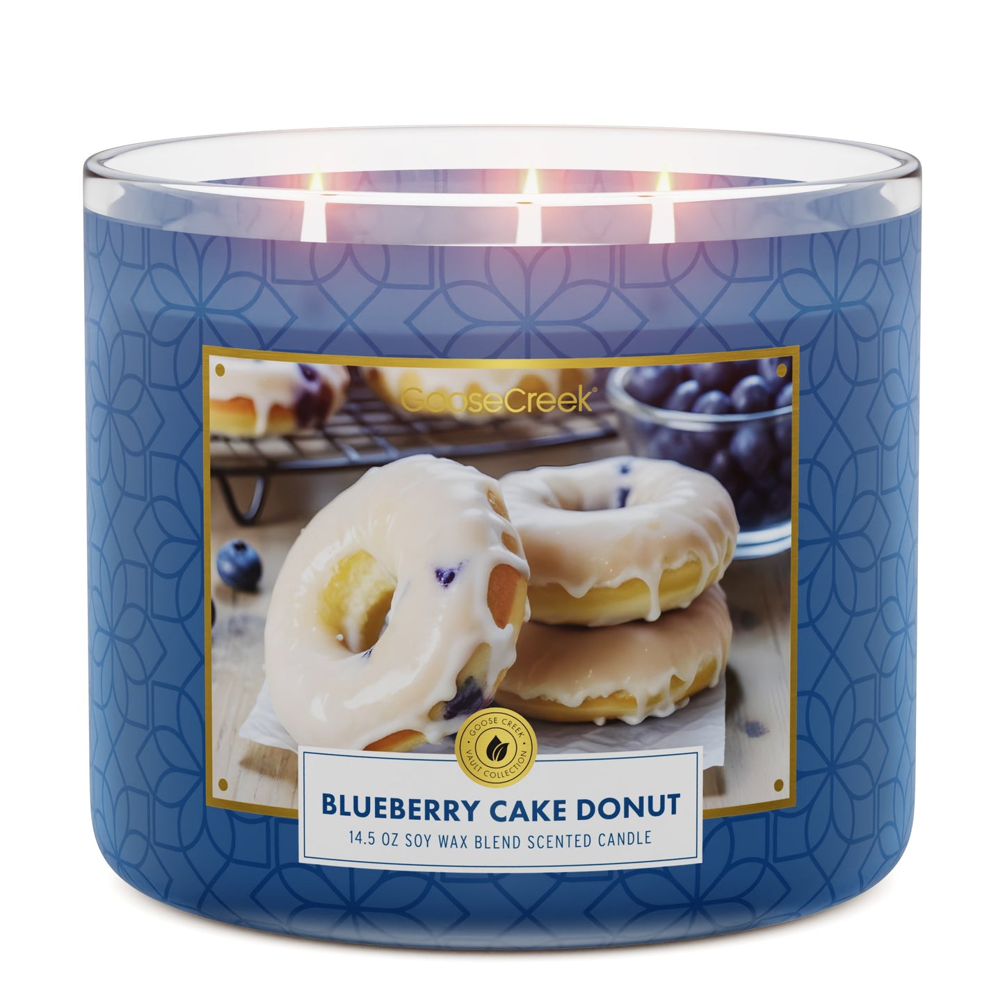 Blueberry Cake Donut 3-Wick Candle