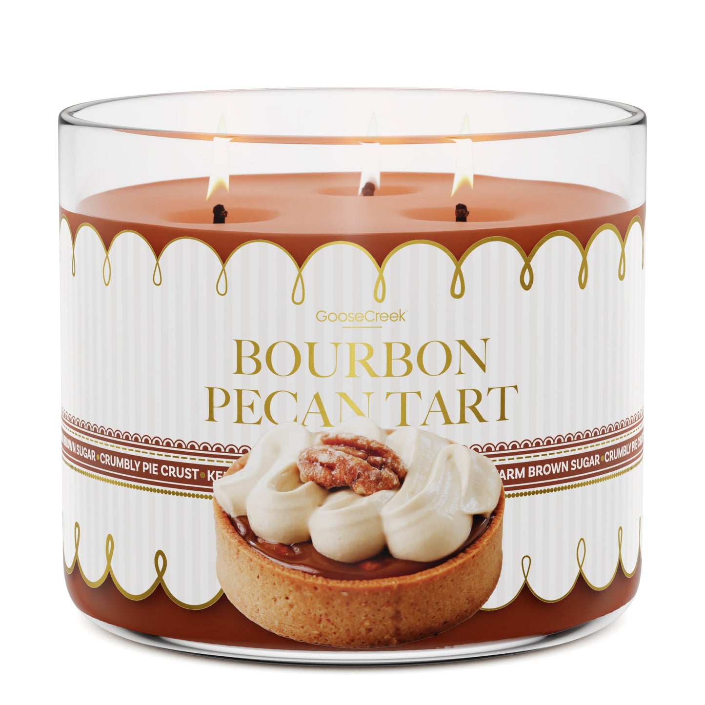 Bourbon Pecan Tart 3-Wick Candle
