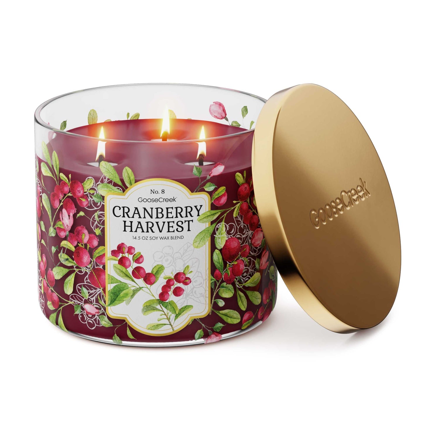 Cranberry Harvest 3-Wick Candle