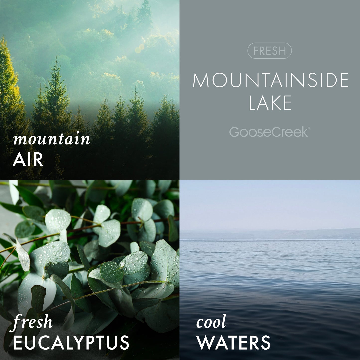 Mountainside Lake 3-Wick Candle