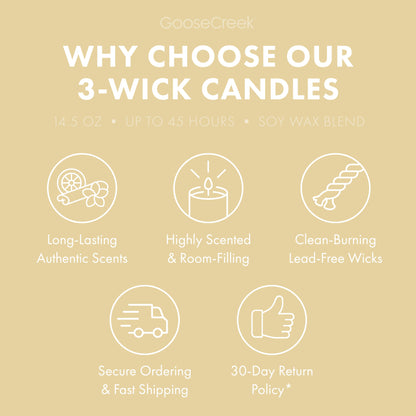 Pumpkin Sugar Cookie 3-Wick Candle