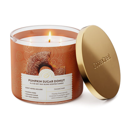 Pumpkin Sugar Donut 3-Wick Candle