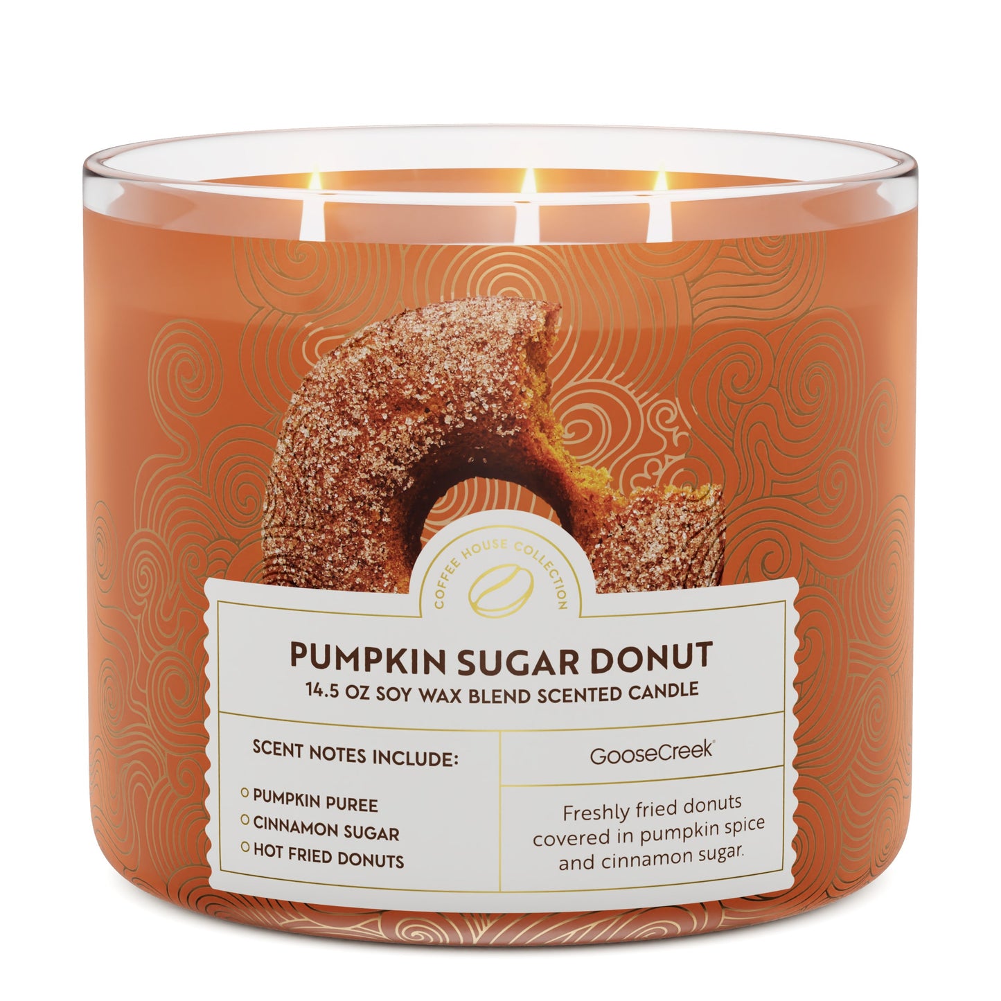 Pumpkin Sugar Donut 3-Wick Candle