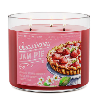 Strawberry Jam Pie 3-Wick Candle