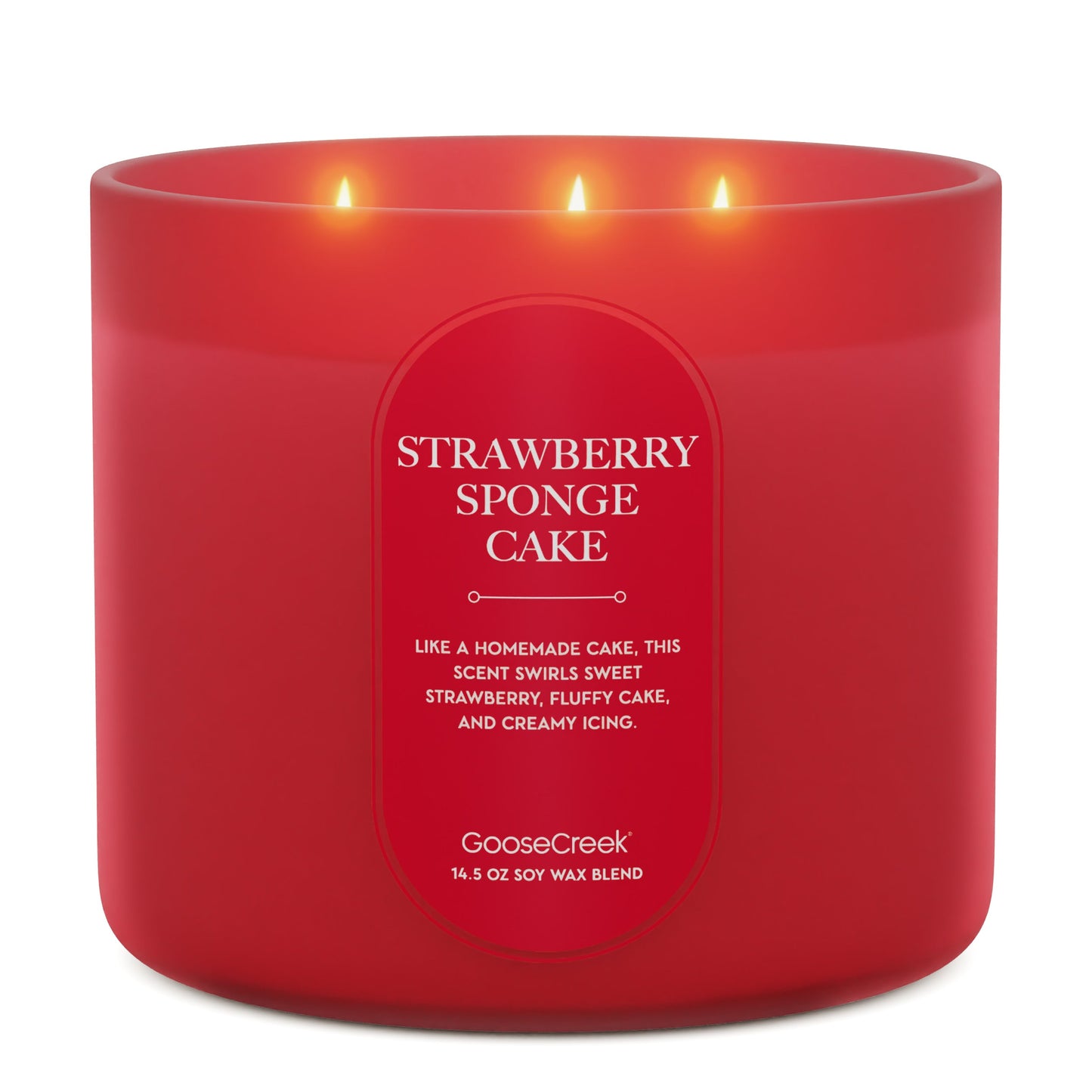 Strawberry Sponge Cake 3-Wick Candle