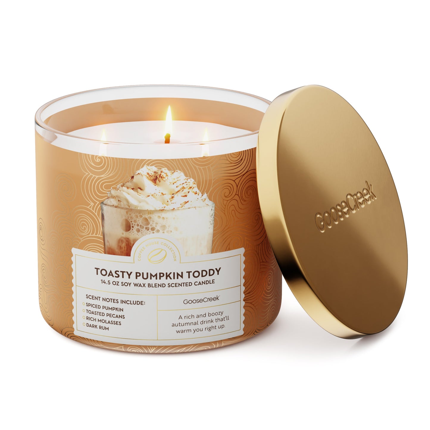 Toasty Pumpkin Toddy 3-Wick Candle